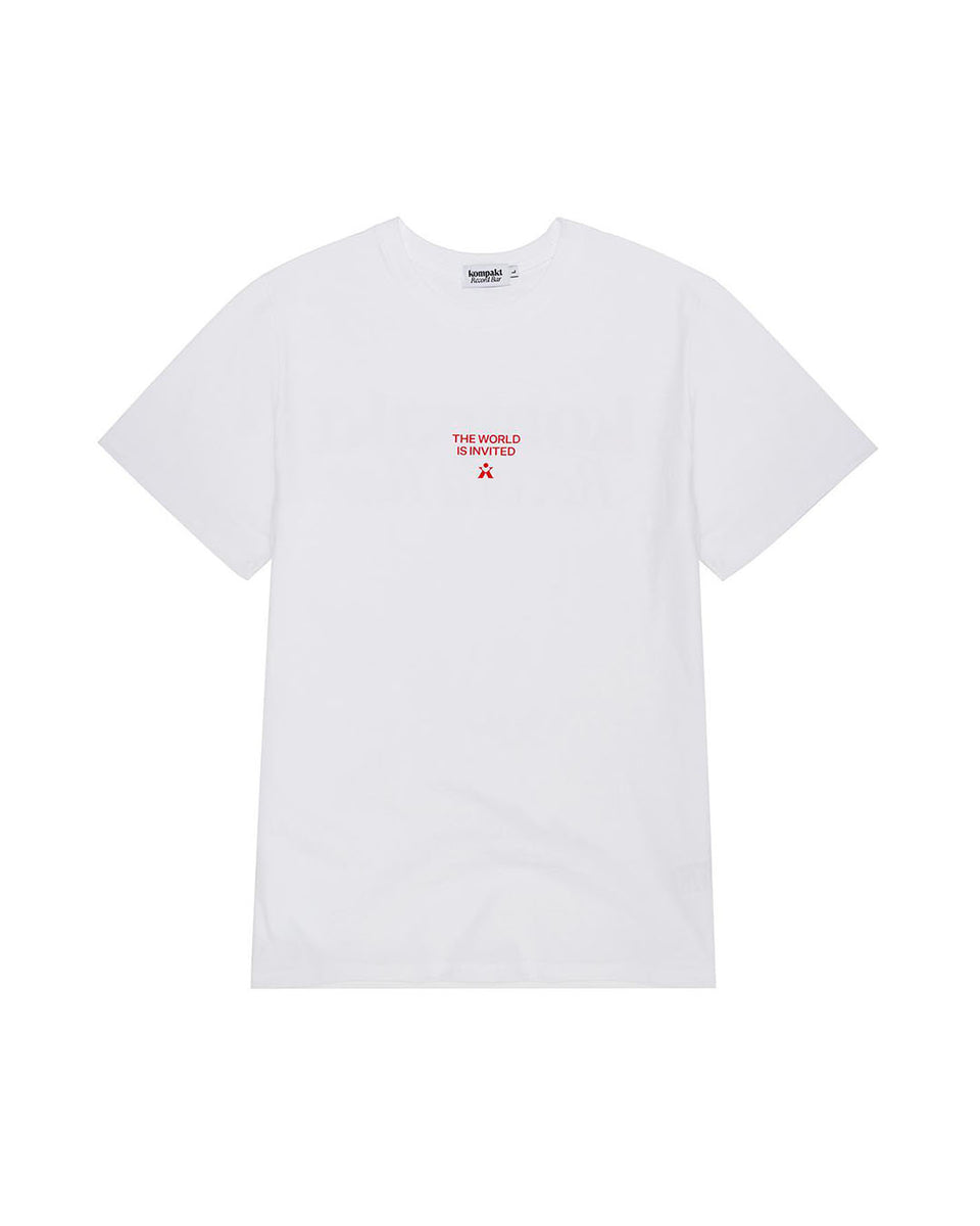 KOMPAKT RECORD BAR】NEW SYMBOL T-SHIRT - WHITE/RED – pan-kanazawa