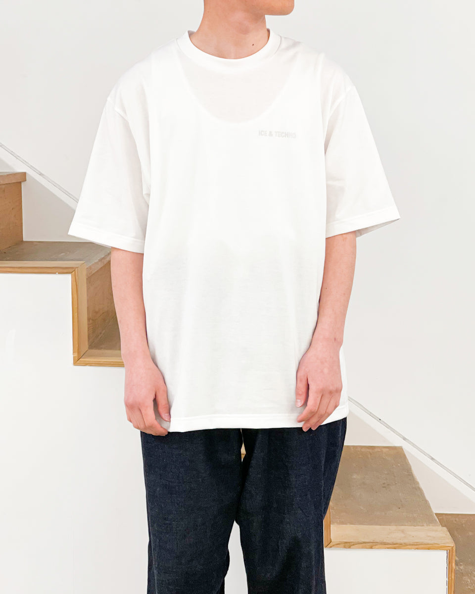 ICE&TECHNO】NAME LOGO TEE - WHITE – pan-kanazawa