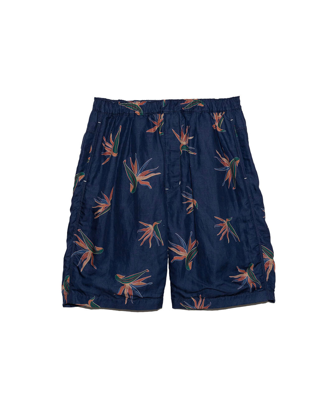 【NANAMICA】CUPRA HEMP ALOHA SHORTS - NAVY