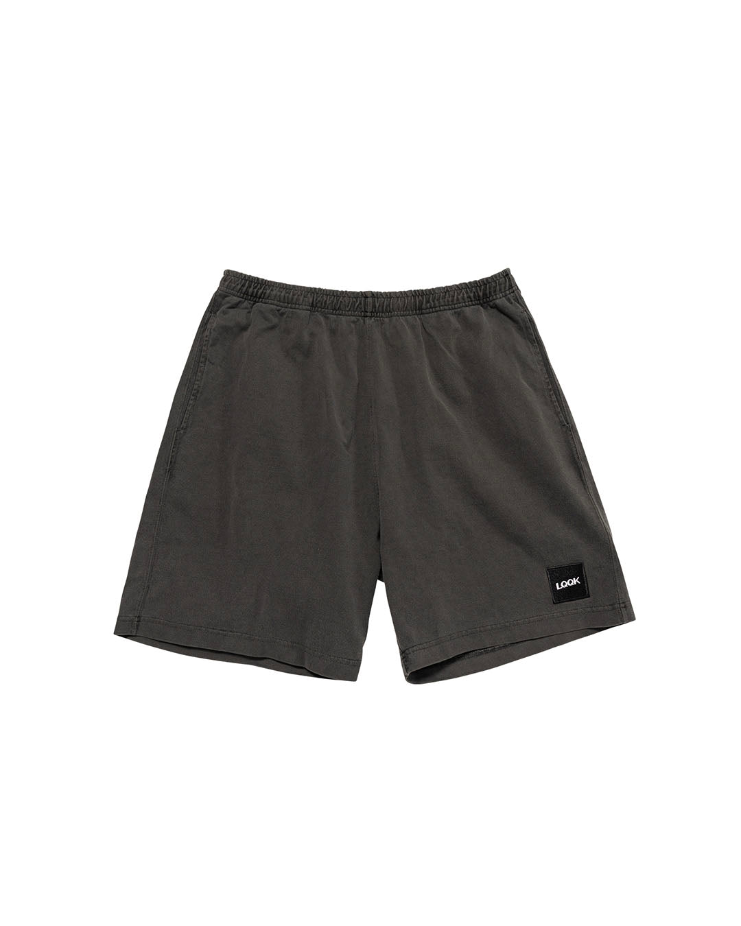 【LQQK STUDIO】PIGMENT WASHED SHORTS - WASHED BLACK