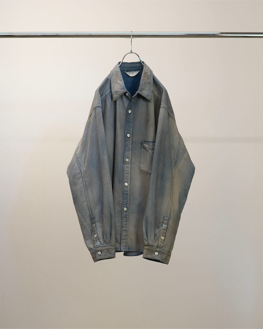 新品 25aw アンセルム デニム ドレス シャツ 1 2025AW】 ANCELLM 