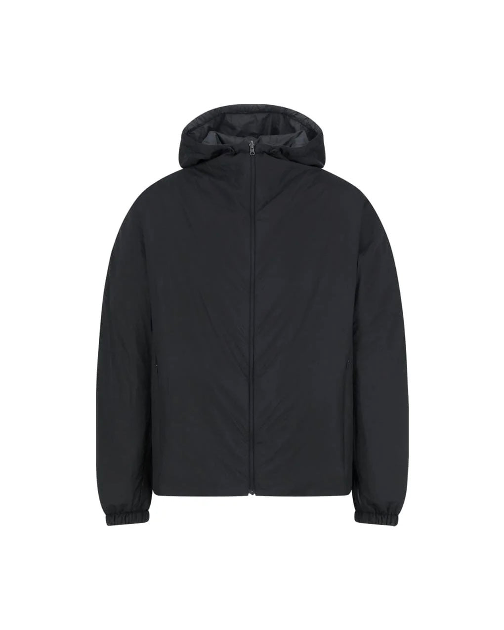 AMOMENTO ブラック ジャンパー AMOMENTO】NYLON REVERSIBLE HOOD JUMPER - BLACK