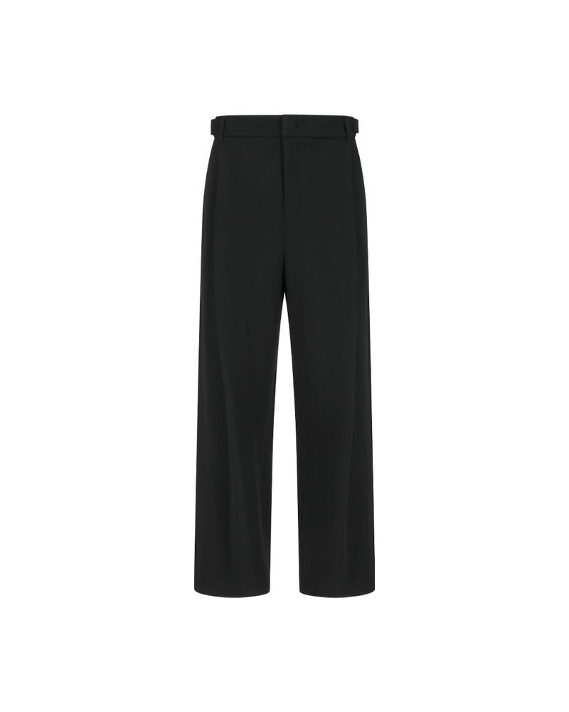 【AMOMENTO】WOOL MARTIN PANTS - BLACK
