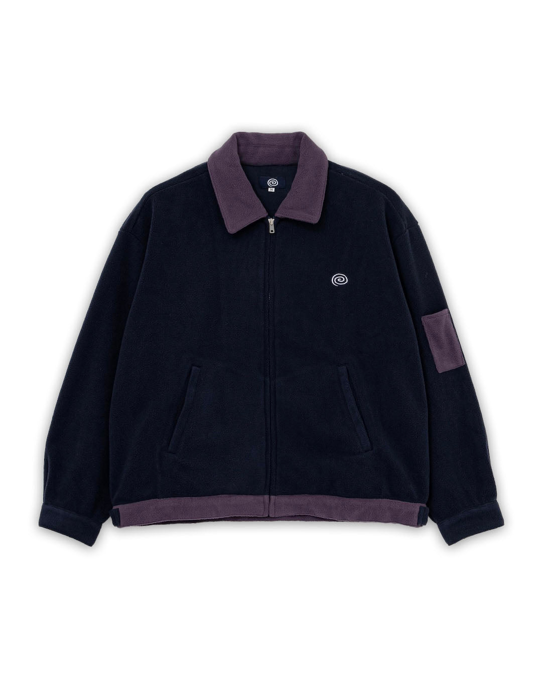 【SOL】FLEECE WORK JACKET - NAVY