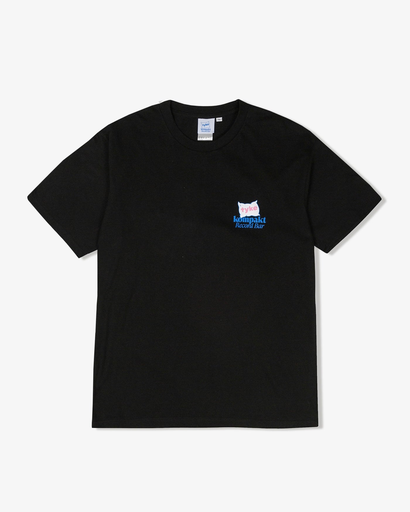 【KOMPAKT RECORD BAR】tyke×KRB T-SHIRT - BLACK
