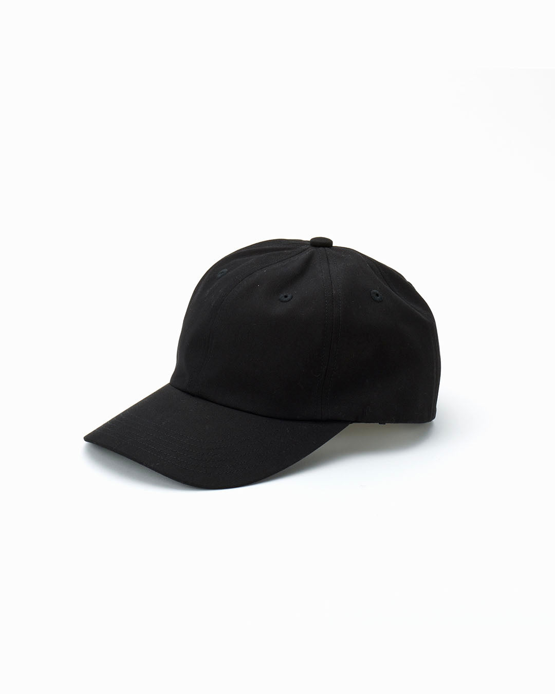 [KIJIMA TAKAYUKI] SHEEP LEATHER 6PANEL CAP - BLACK