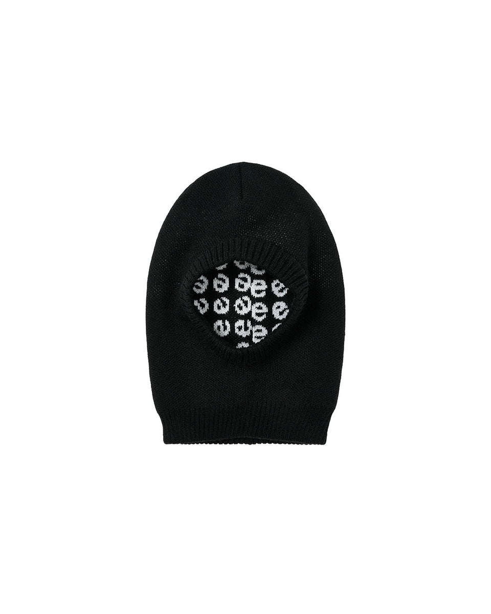 THE TRILOGY TAPES】TTT REVERSIBLE KNITTED HOOD - BLACK – pan-kanazawa