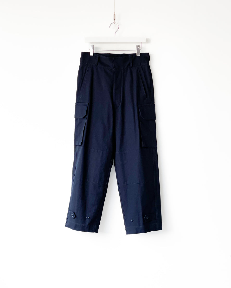 BLURHMS ROOTSTOCK] COTTON SERGE 47 PANTS - OLIVE – pan-kanazawa