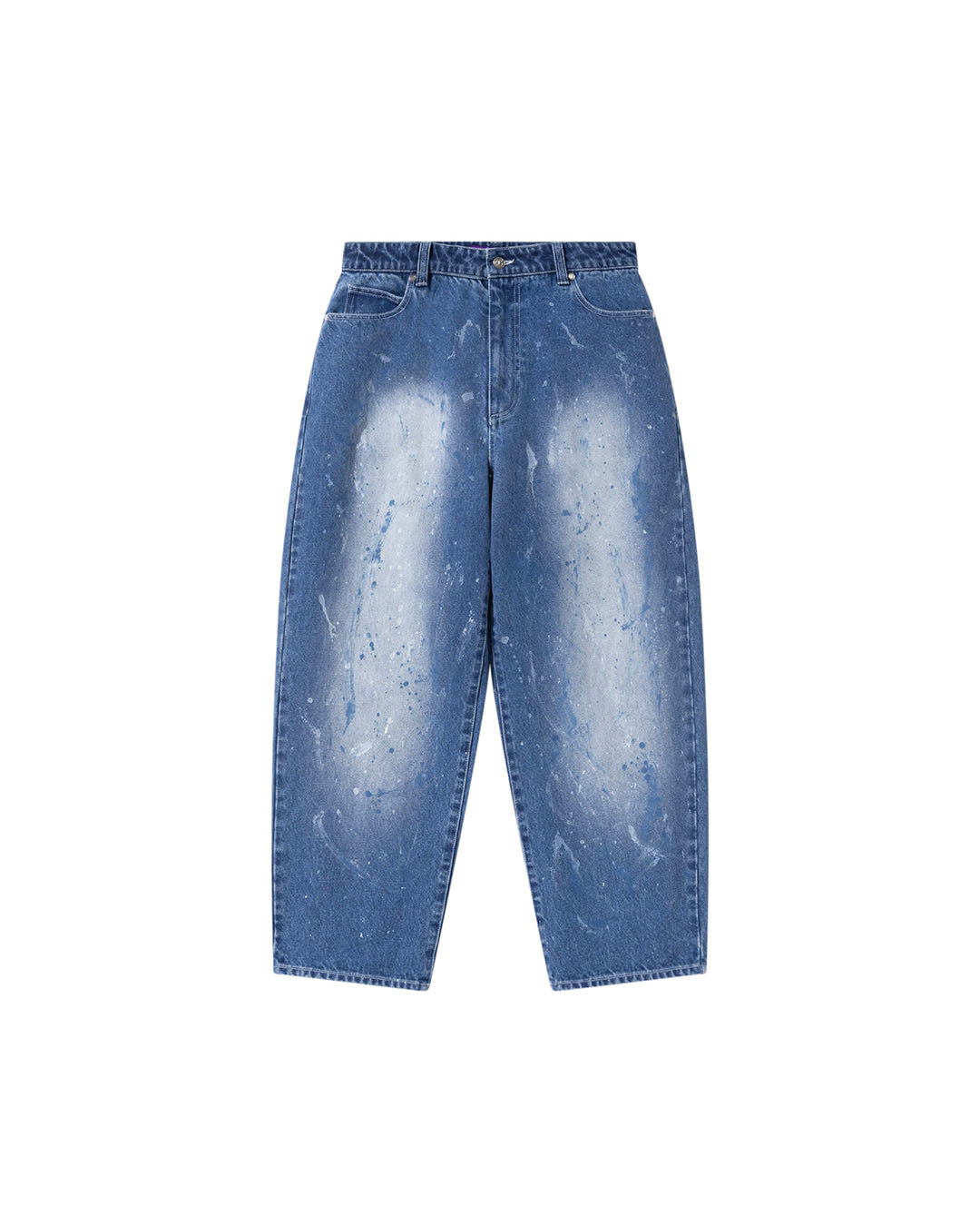 BLACKEYEPATCH】BEEZ-EYE-P SPLATTERED EXTRA BAGGY JEANS - INDIGO