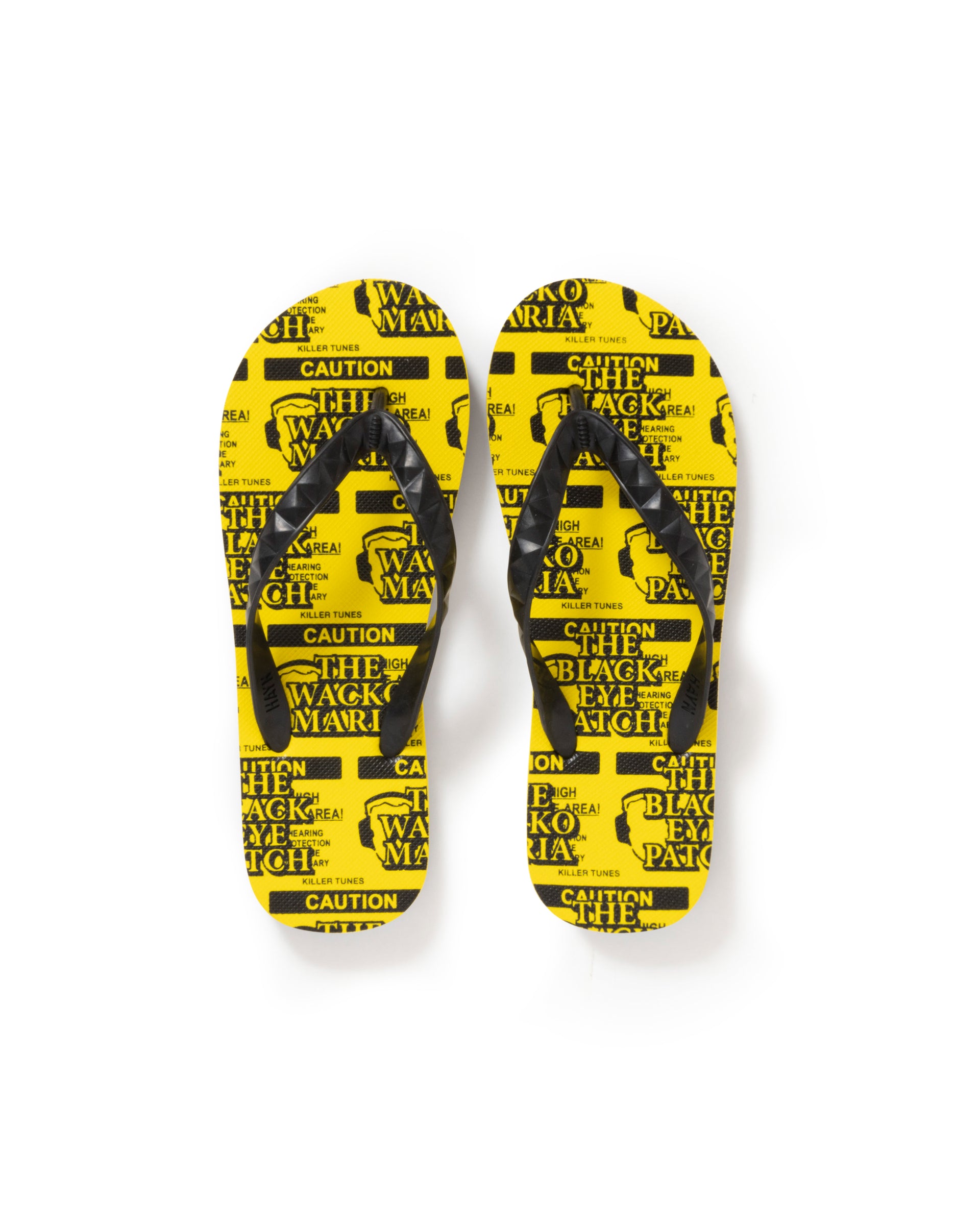 【BLACKEYEPATCH×WACKO MARIA】BEACH SANDALS (TYPE-1) - YELLOW