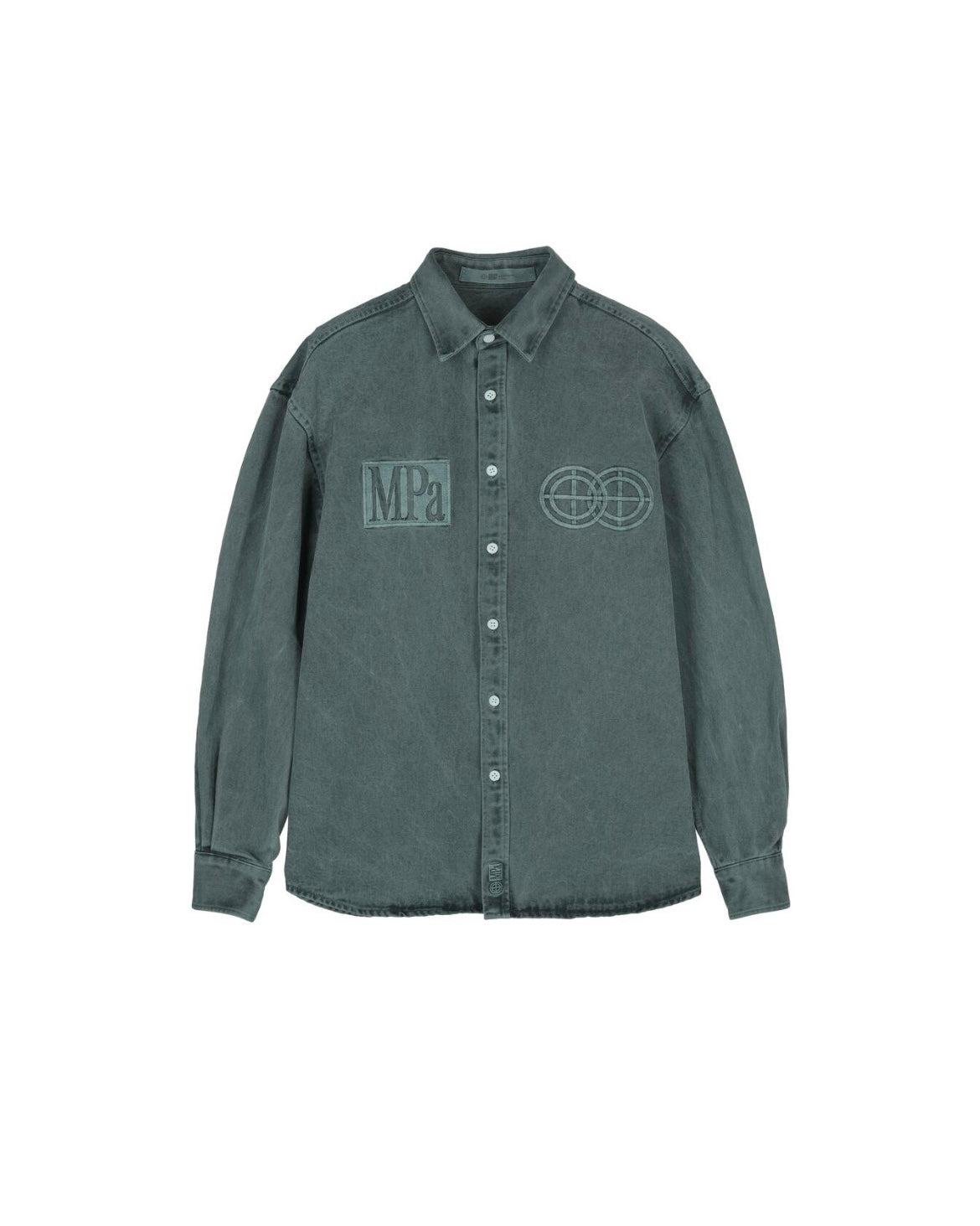 【PLASTICPRODUCT】MPA DENIM SHIRT - DARK GREEN