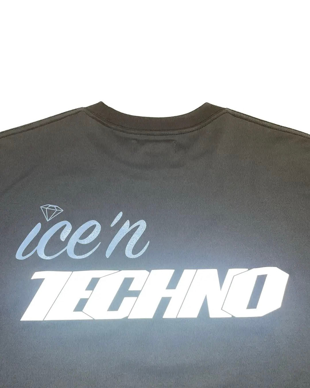 【ICE&TECHNO】ICEN TECHNO LOGO TEE - CHARCOAL
