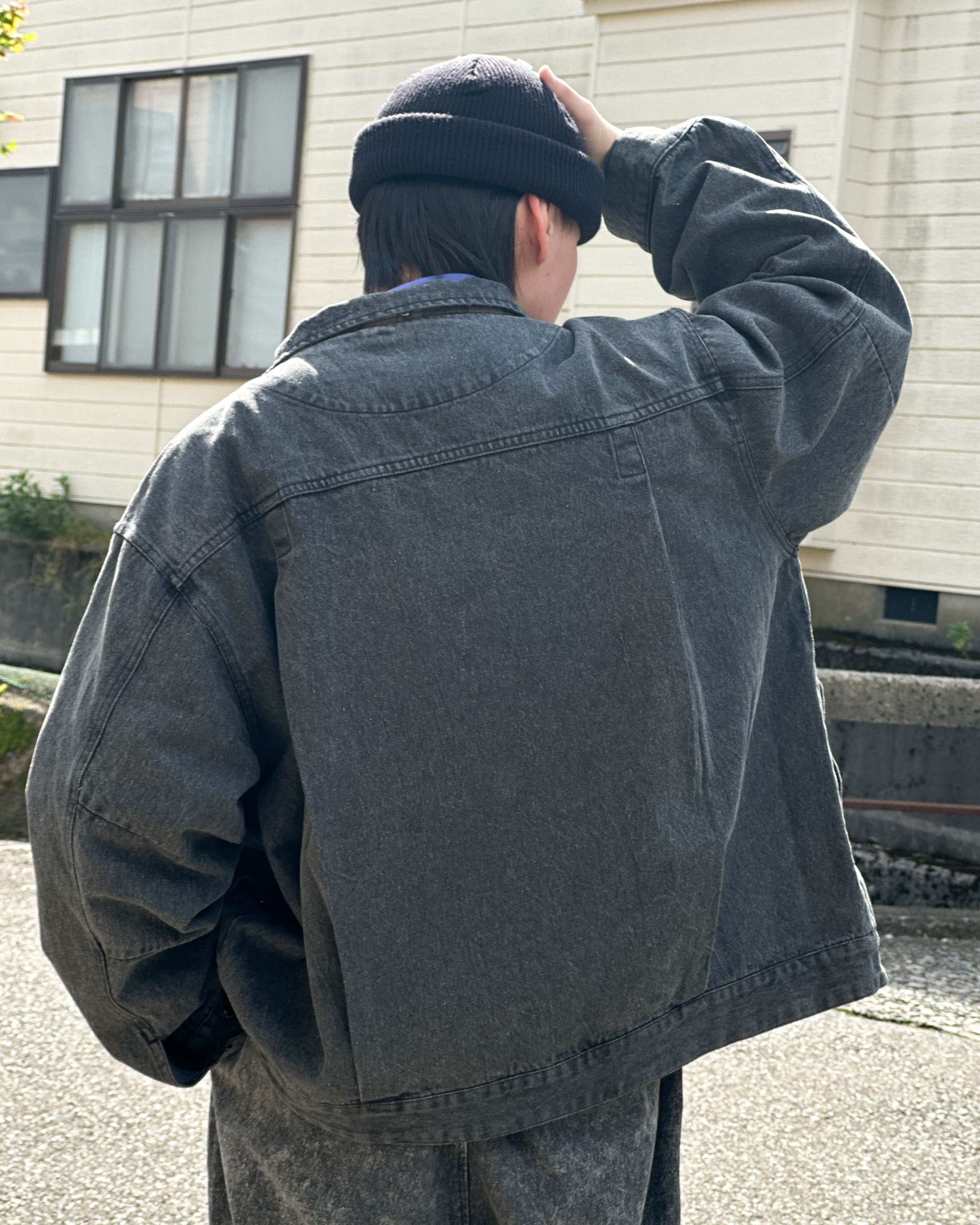 EVISEN SKATEBOARDS】DENIM JACKET - BLACK – pan-kanazawa