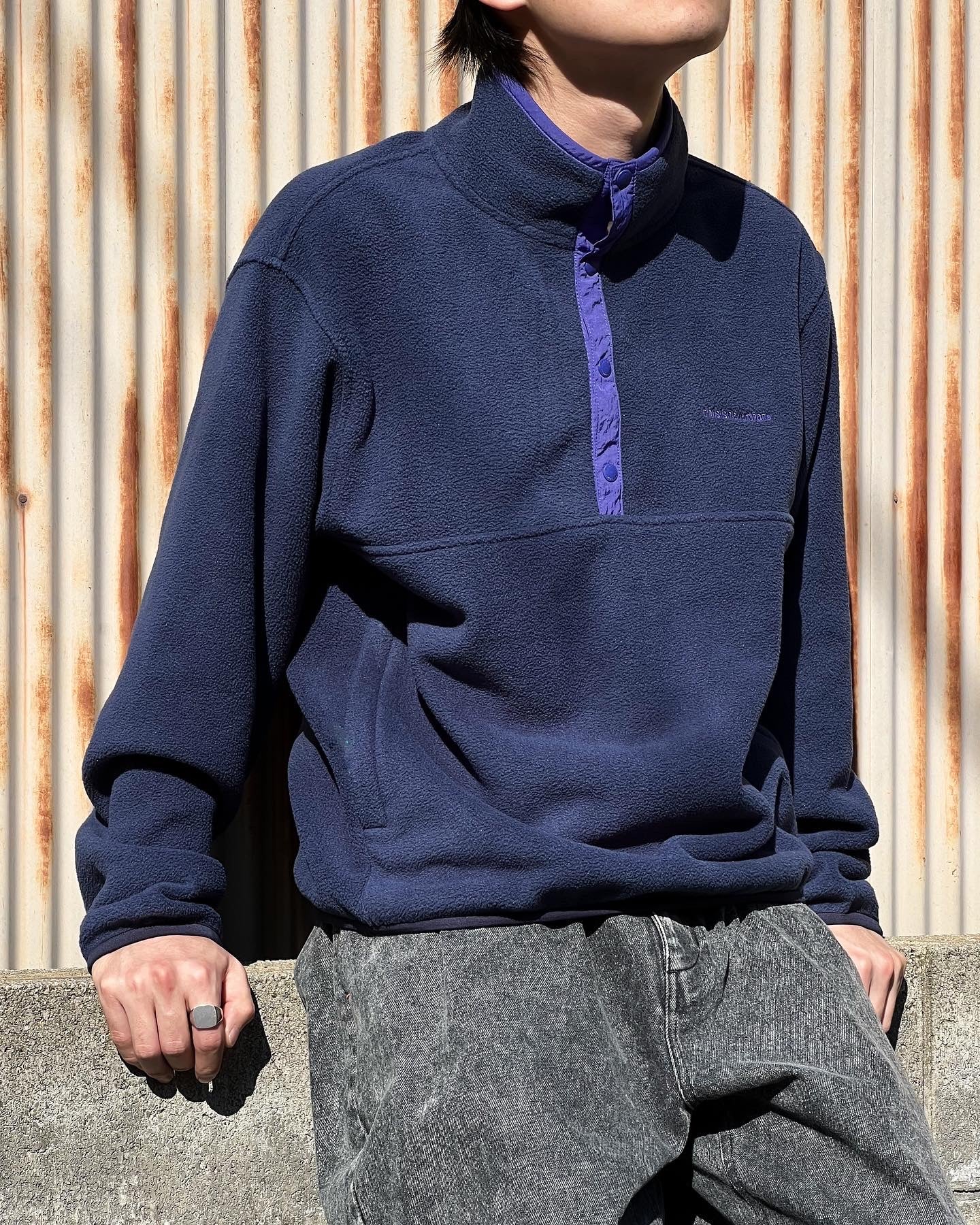 【THISISNEVERTHAT】FLEECE PULLOVER - NAVY
