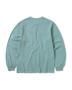 【THISISNEVERTHAT】THAT POCKET L/S TEE - LIGHT TEAL