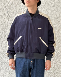 【REFOMED】REVERSIBLE STADIUM JAMPER - NAVY×BLACK