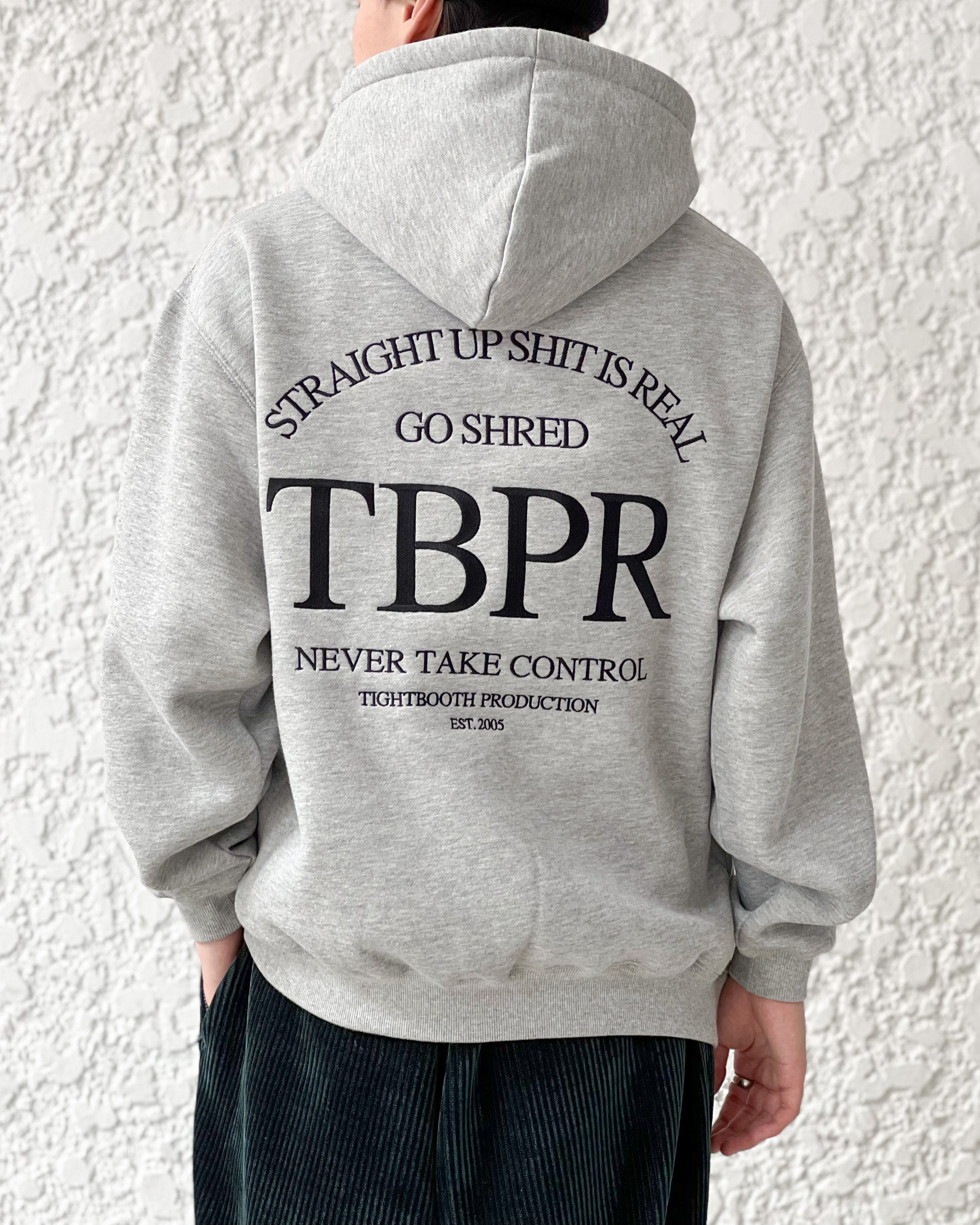 TIGHTBOOTH】STRAIGHT UP HOODIE - GRAY – pan-kanazawa