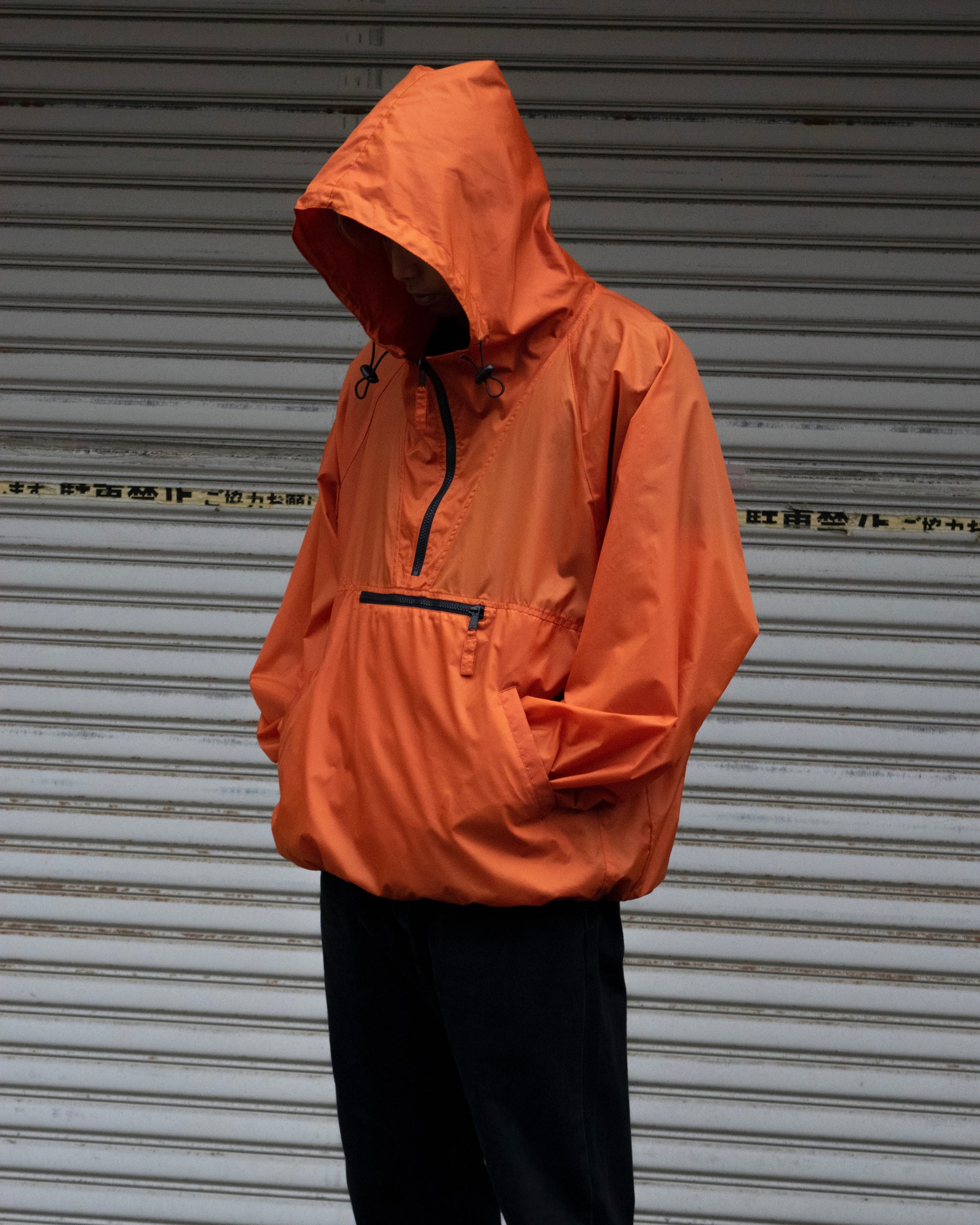 【USED WEAR】NYLON ANORAK JACKET - ORANGE