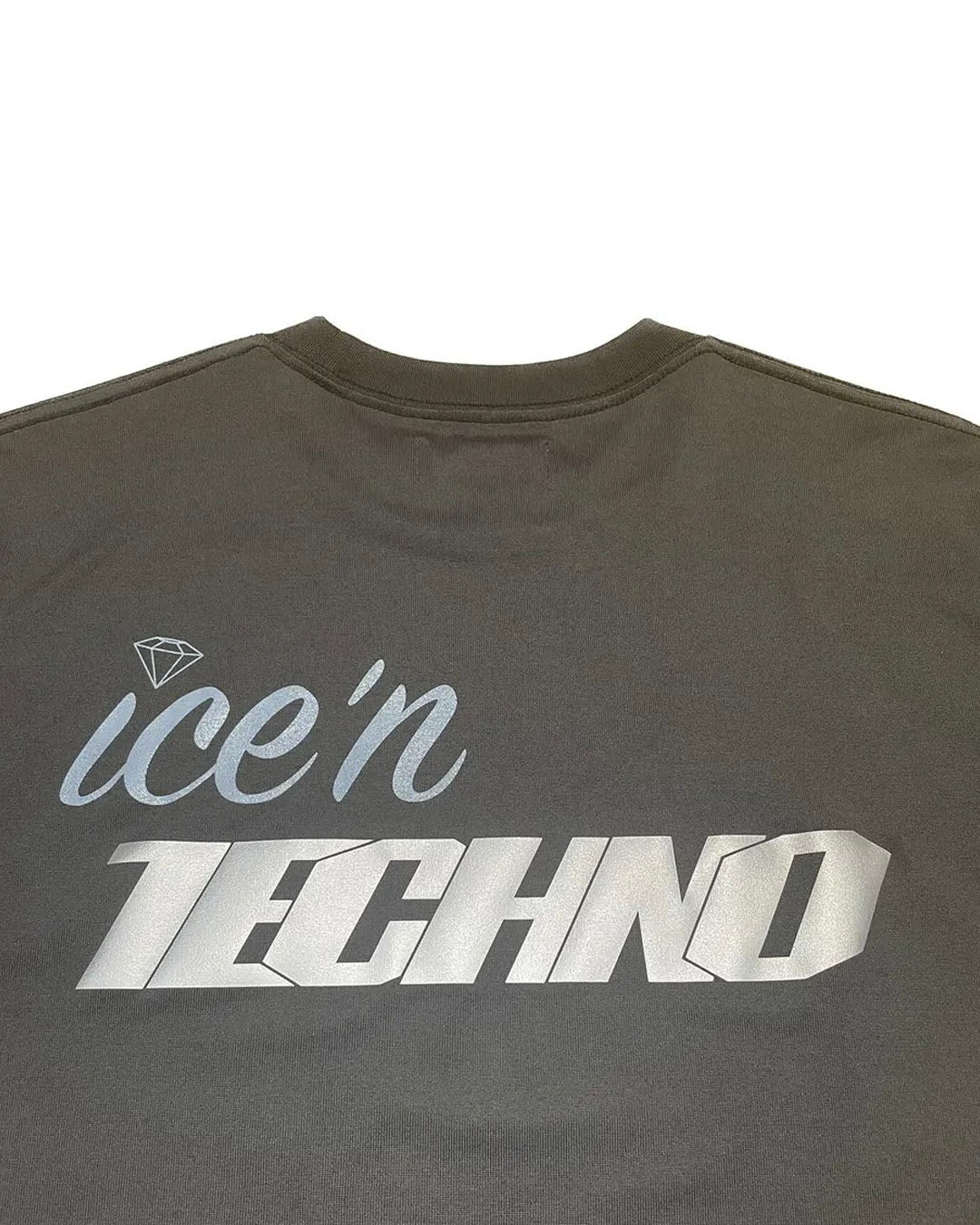 【ICE&TECHNO】ICEN TECHNO LOGO TEE - CHARCOAL