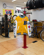 Load image into Gallery viewer, [BETTERᵀᴹ GIFT SHOP] “BUDDY 2023” AWARD LEATHER JACKET - YELLOW/WHITE
