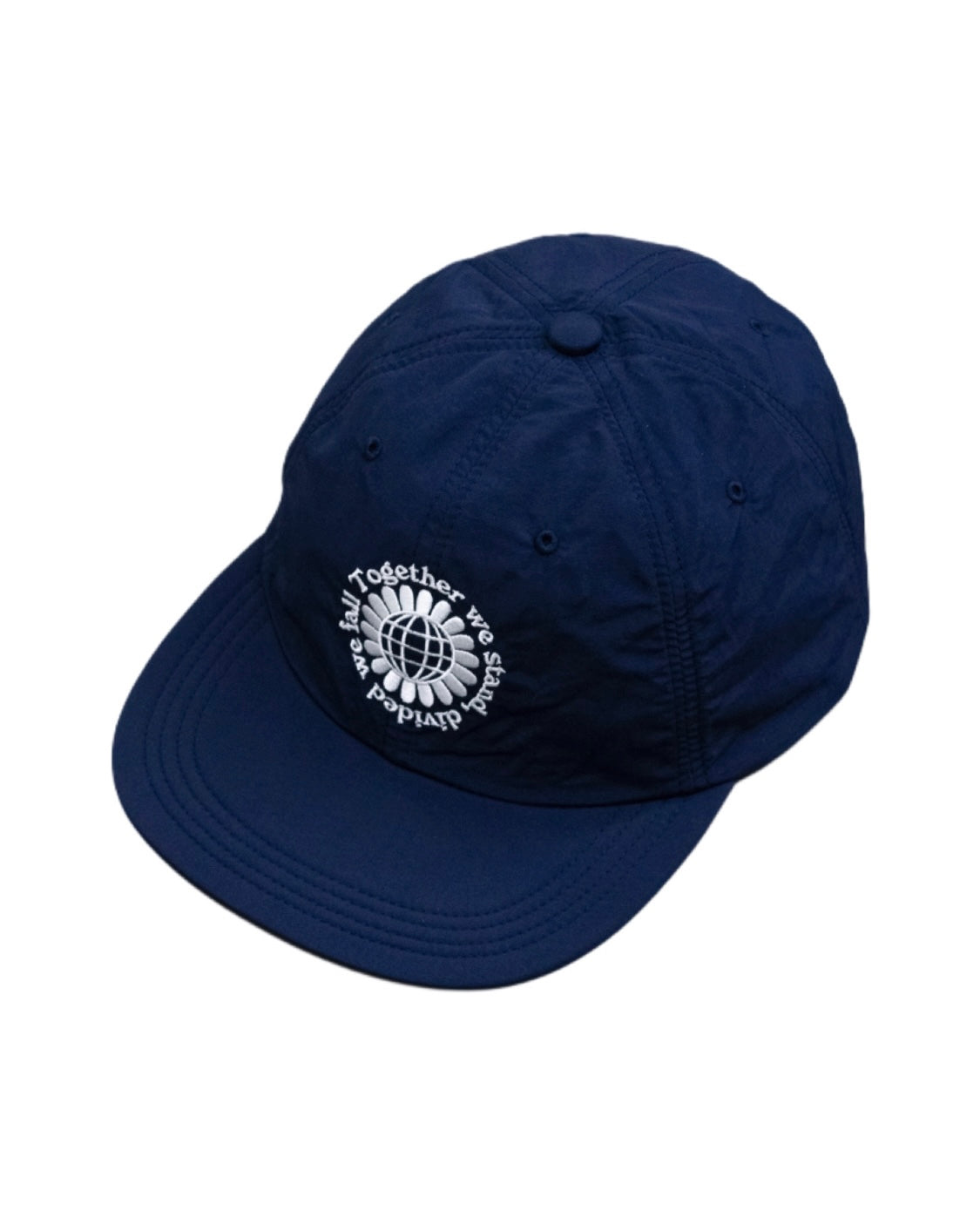 【GARBAGE】 SOFT BRIM 6PANEL CAP (MOTTO) - NAVY