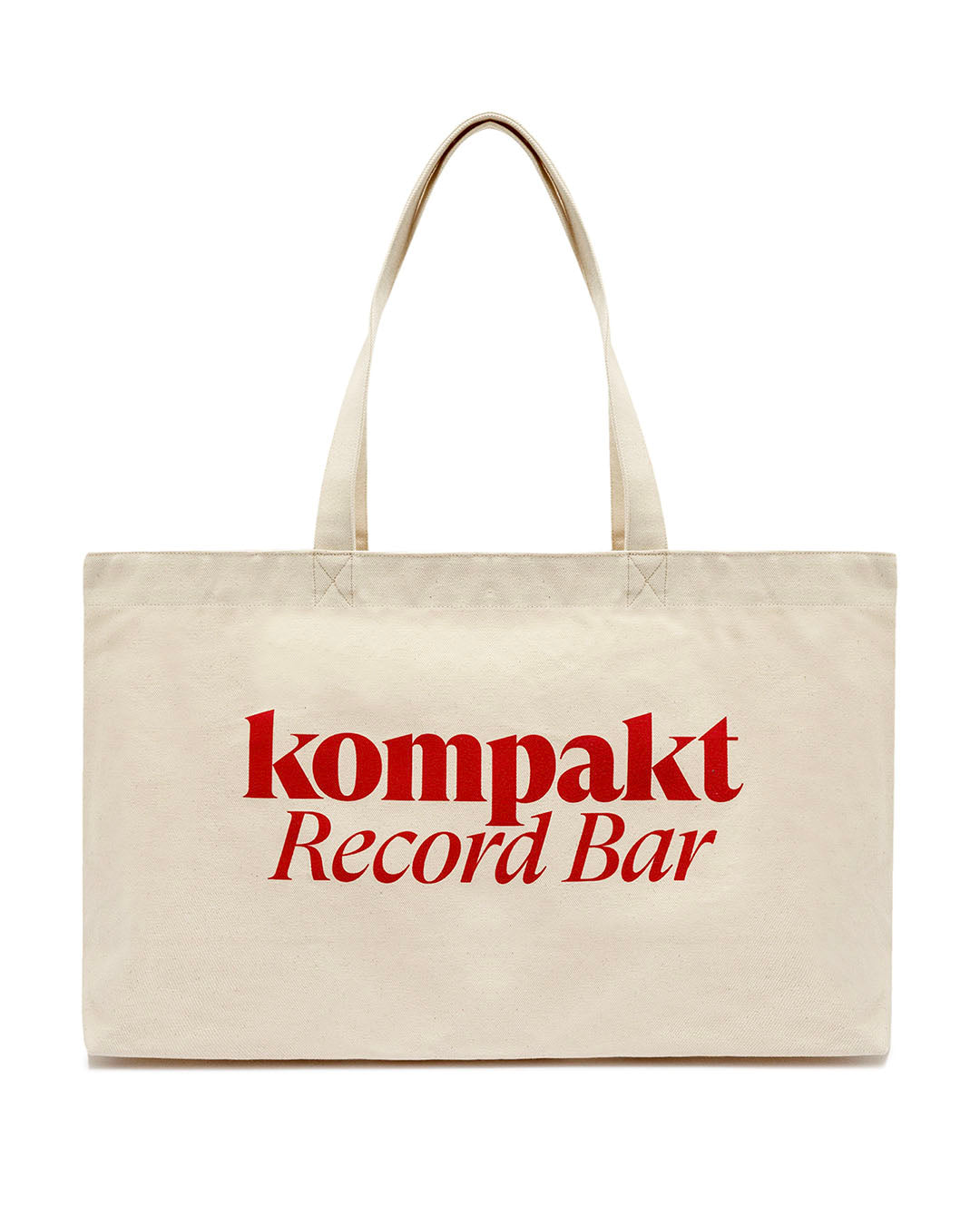 【KOMPAKT RECORD BAR】KRB LOGO TOTE BAG - WHITE