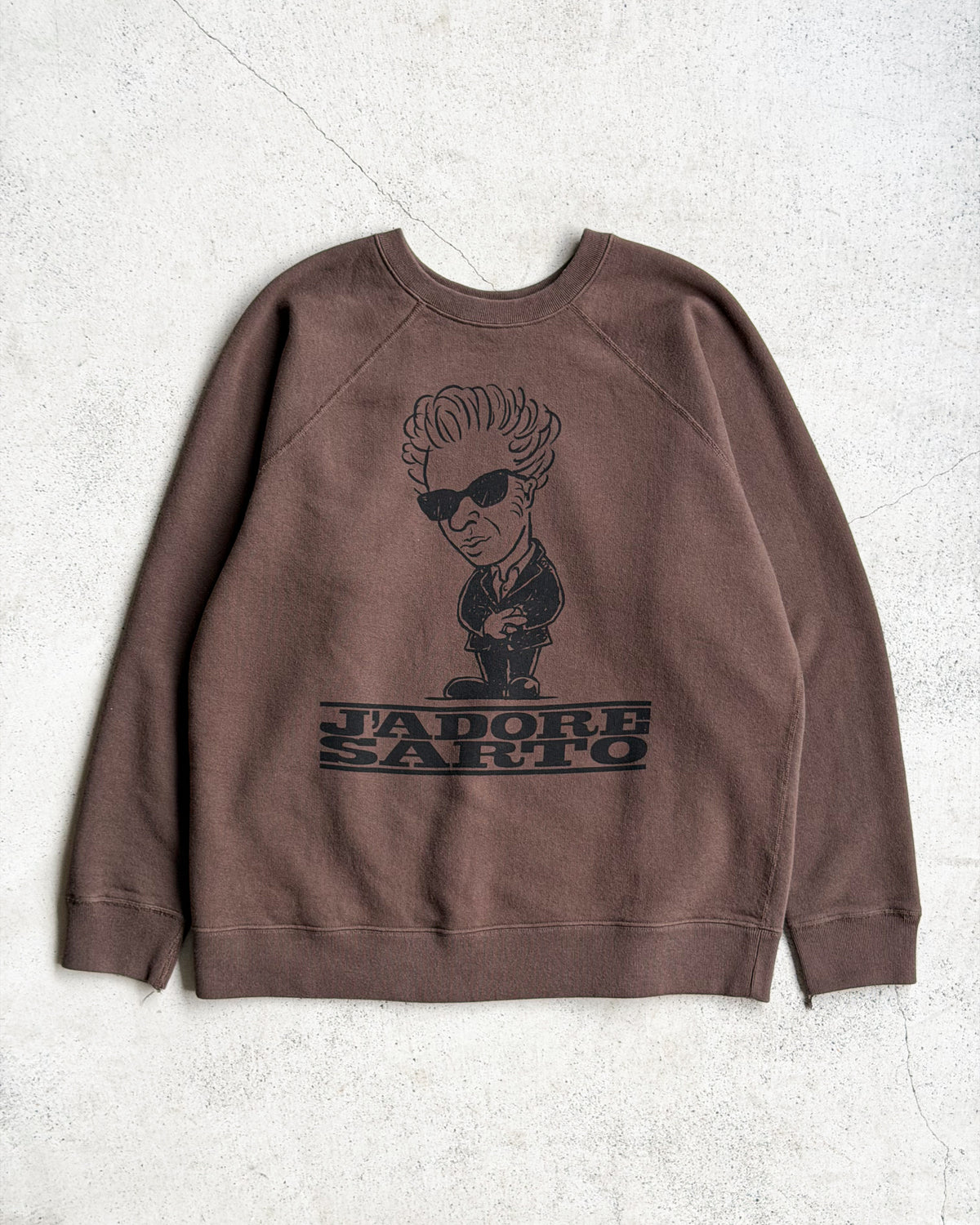 【SARTO】"SARTO × J'ADORE GODARD" FILM DIRECTOR CREW NECK L/S - DARK BROWN