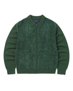画像をギャラリービューアに読み込む, 【THISISNEVERTHAT】VELVET KNIT ZIP POLO - GREEN
