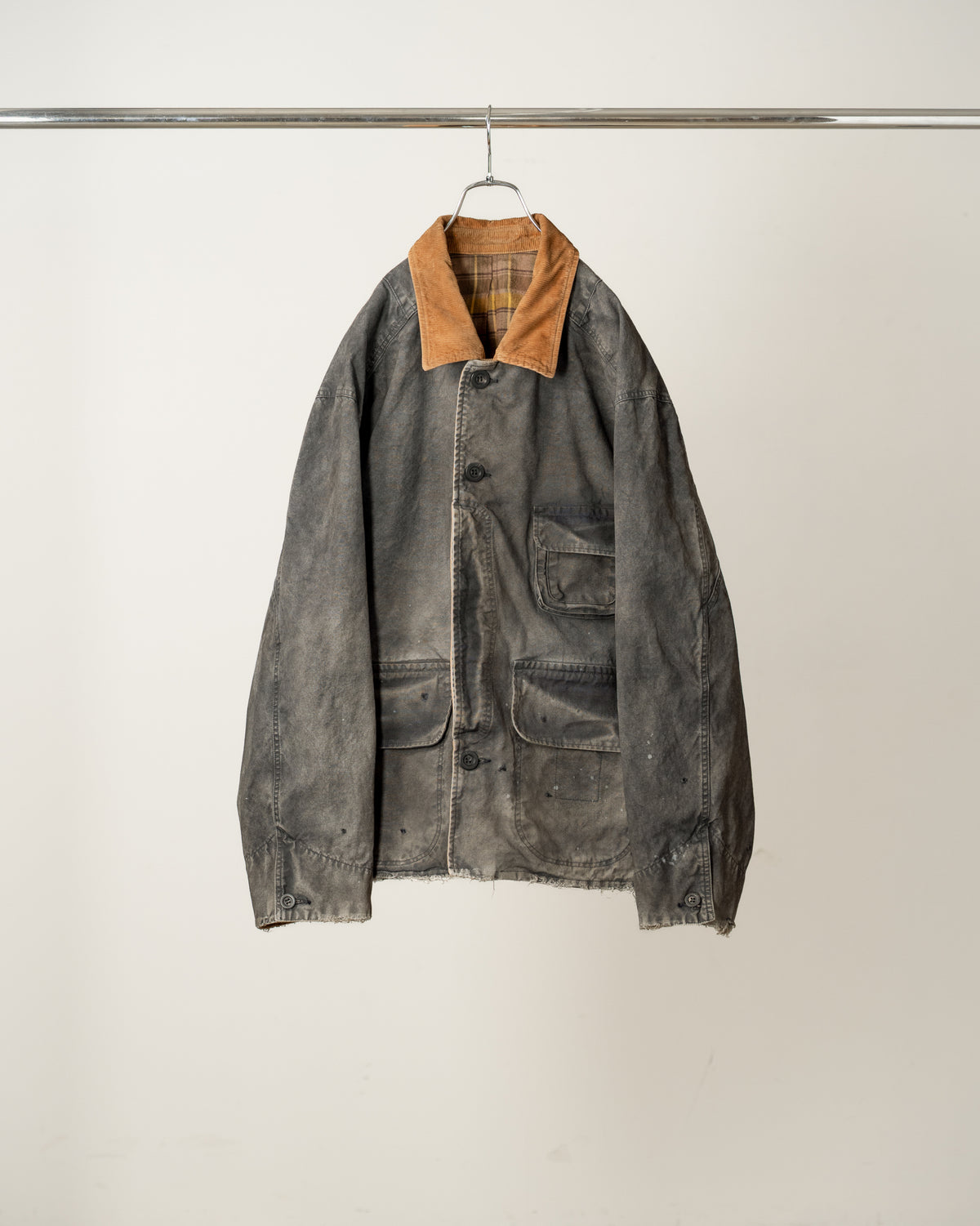 【ANCELLM】REVERSIBLE WORK JACKET - BLACK