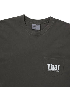 [THISISNEVERTHAT] THAT POCKET L/S TEE - CHARCOAL