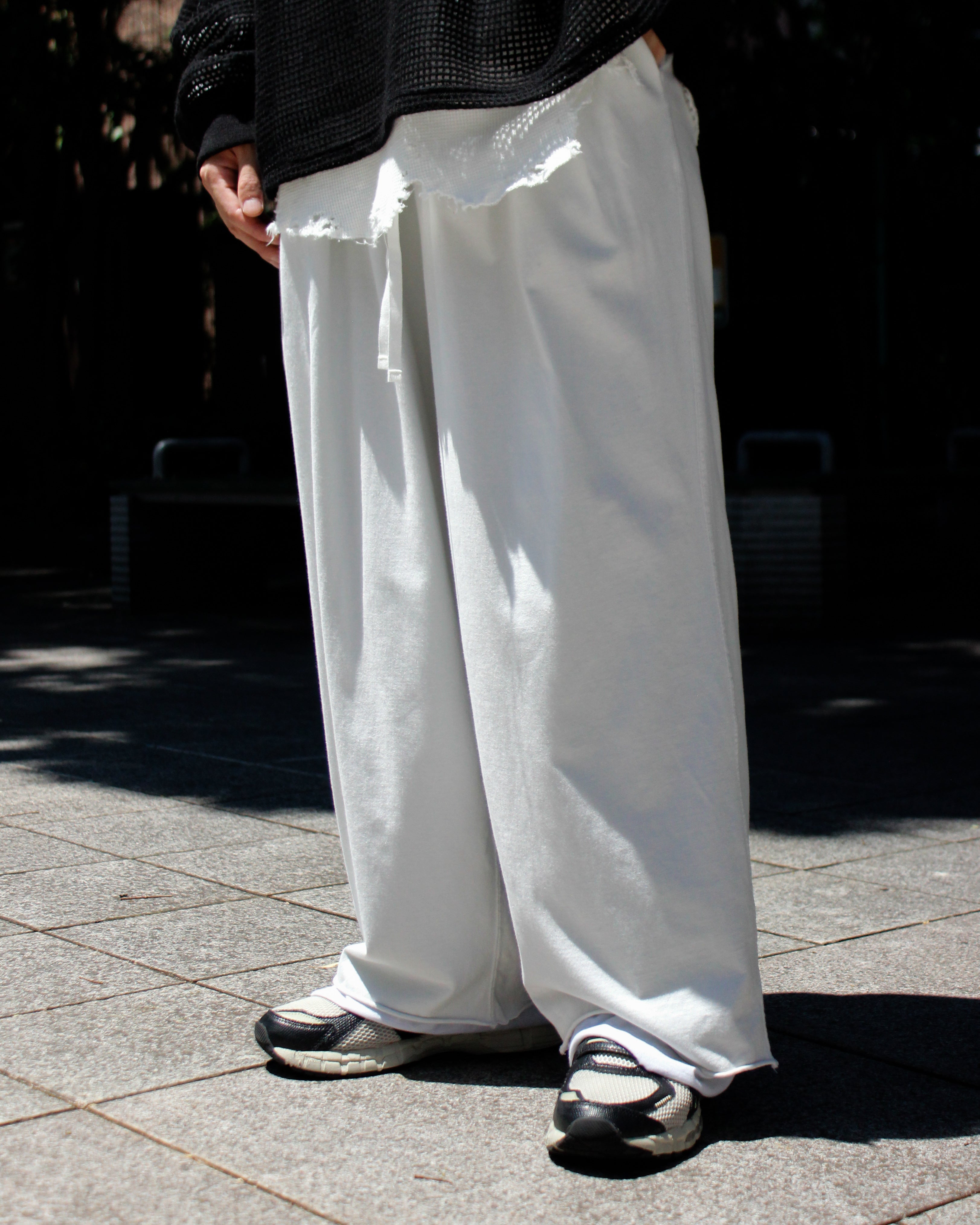 パンツ ANCELLM DRAPE WIDE EASY CUT SLACKS DRAPE WIDE EASY CUT SLACKS – ANCELLM