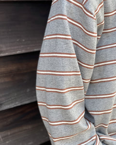 【ACY】BORDER KNIT - GRAY