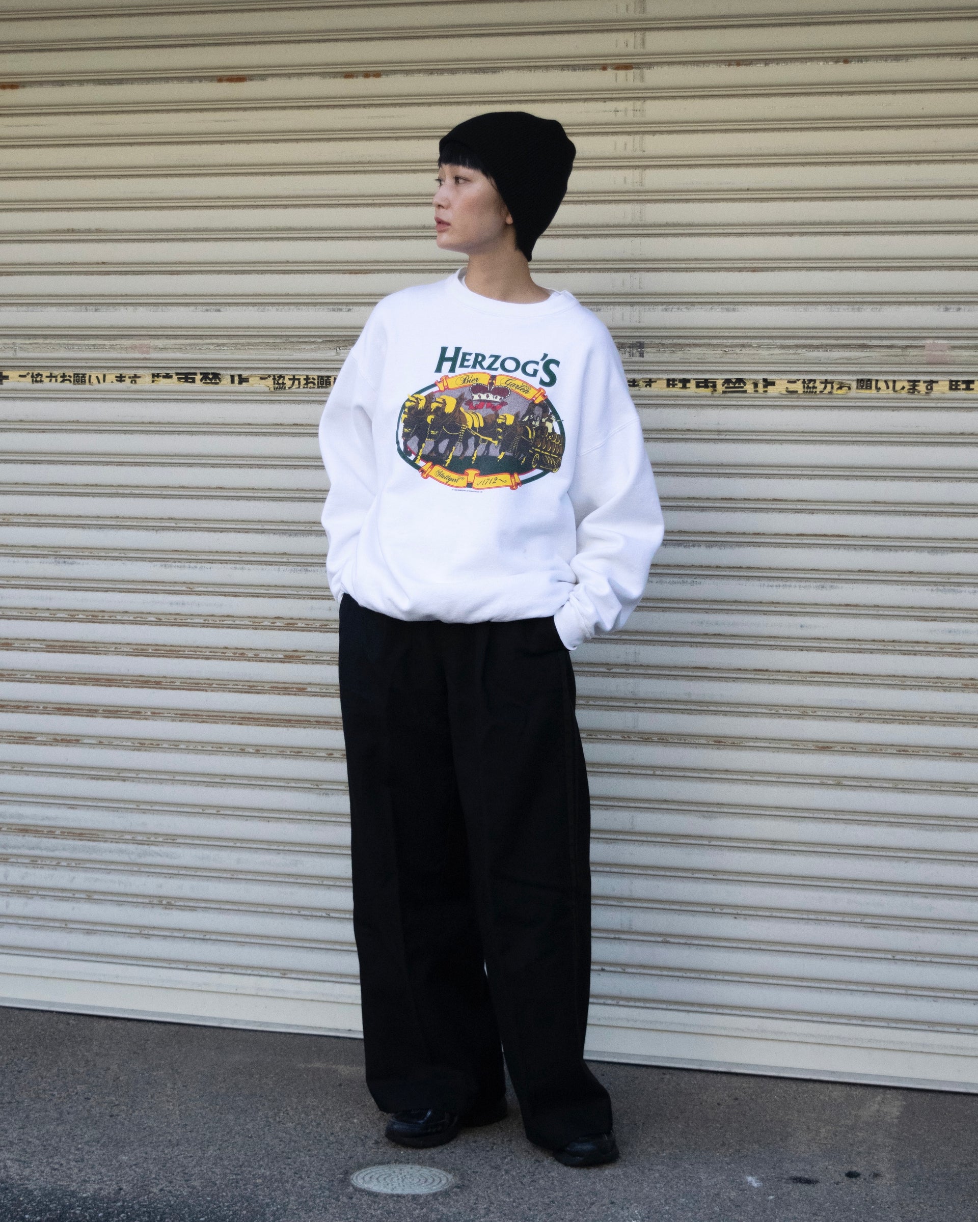 【USED WEAR】HERZOG’S SWEAT - WHITE