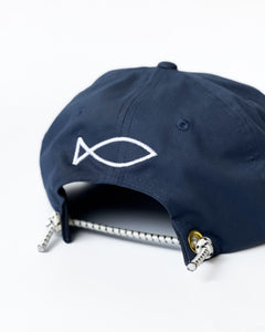 [WESTERN HYDRODYNAMIC RESEARCH] CAN'T CATCH ALL FISH HAT - NAVY