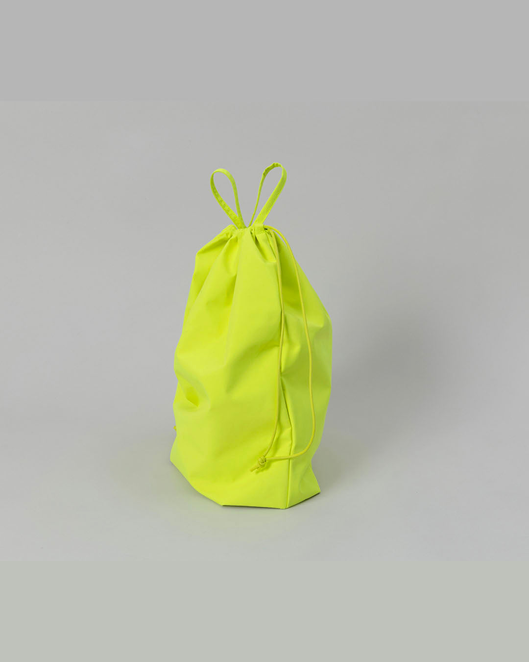 【ERA.】3 LAYER TAFFETA FLAT KINCHAKU LARGE - NEON YELLOW