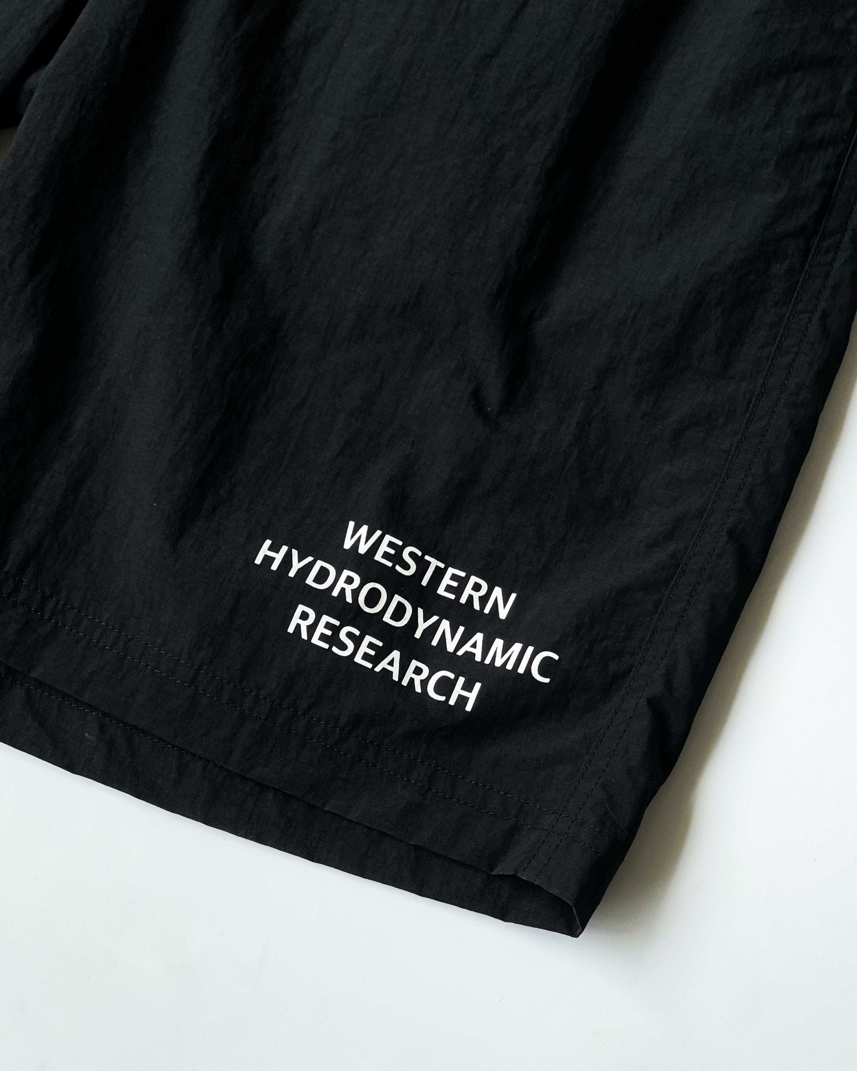 【WESTERN HYDRODYNAMIC RESEARCH】NYLON SHORTS - BLACK