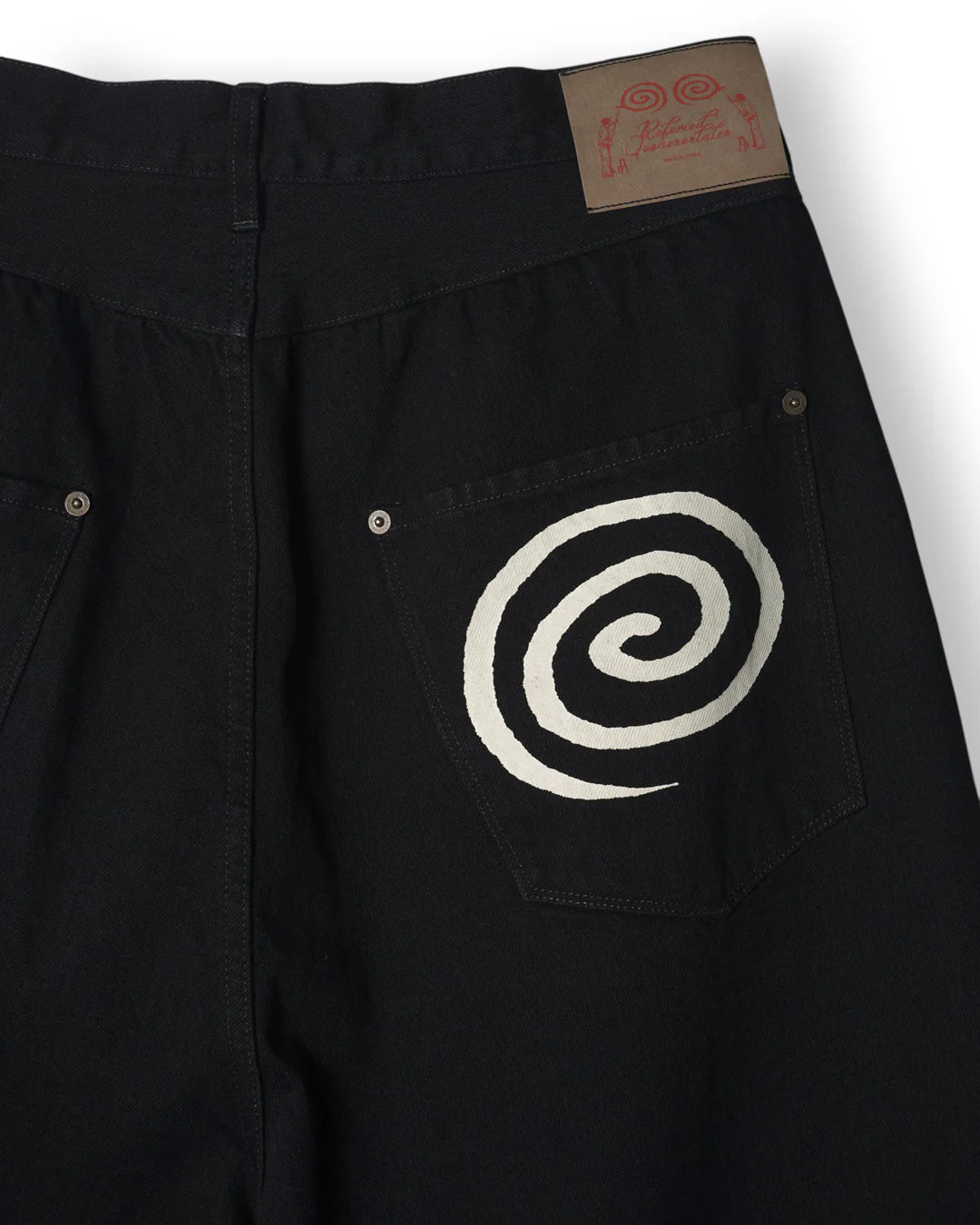 【SOL × REFOMED】"GuruGuru" FRESH MAN DENIM PANTS - BLACK