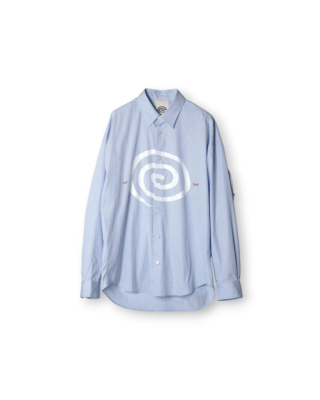 【SOL × REFOMED】"GuruGuru" SLOUCH SHIRT - SAX