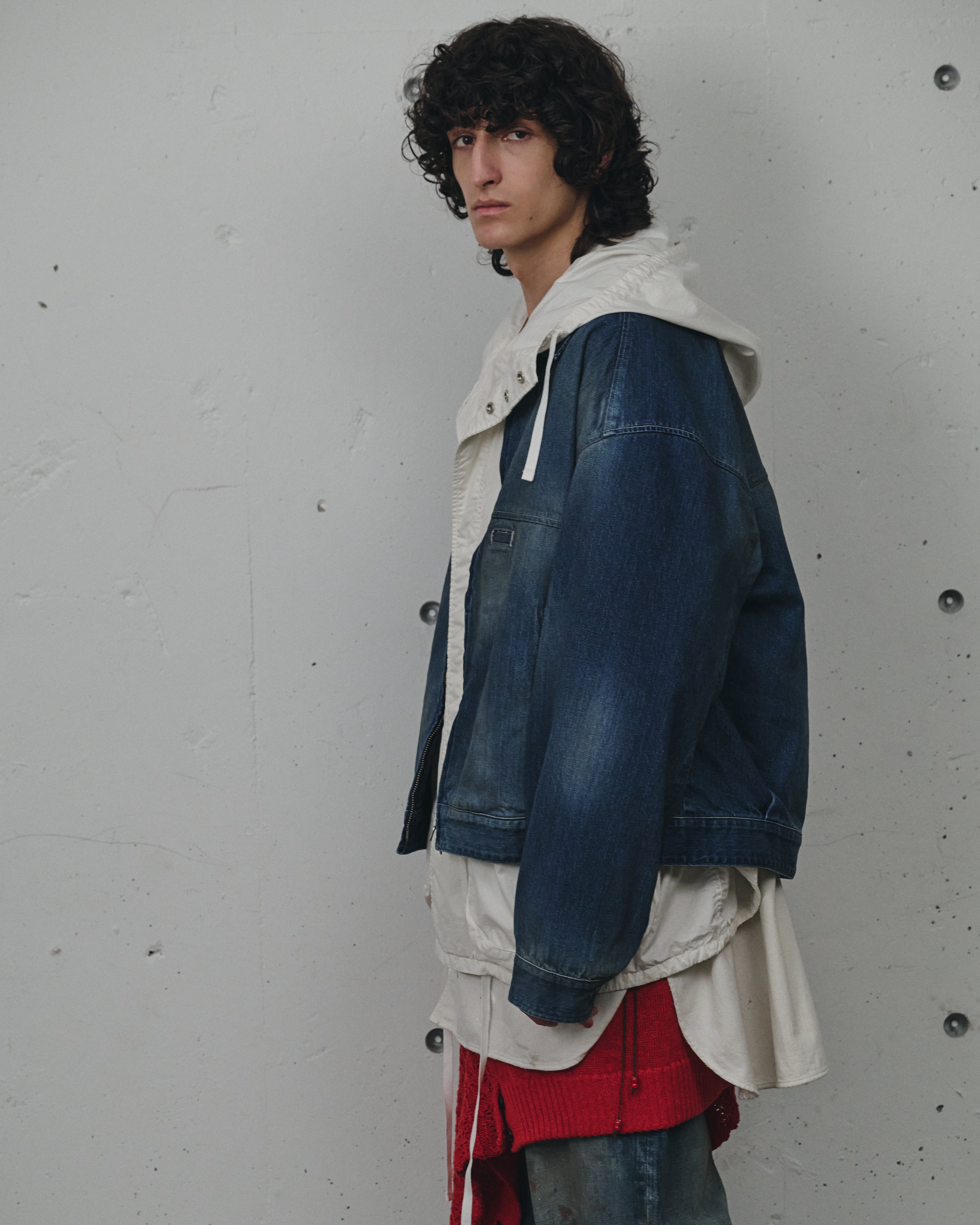 ANCELLM】DENIM ZIPUP JACKET - INDIGO