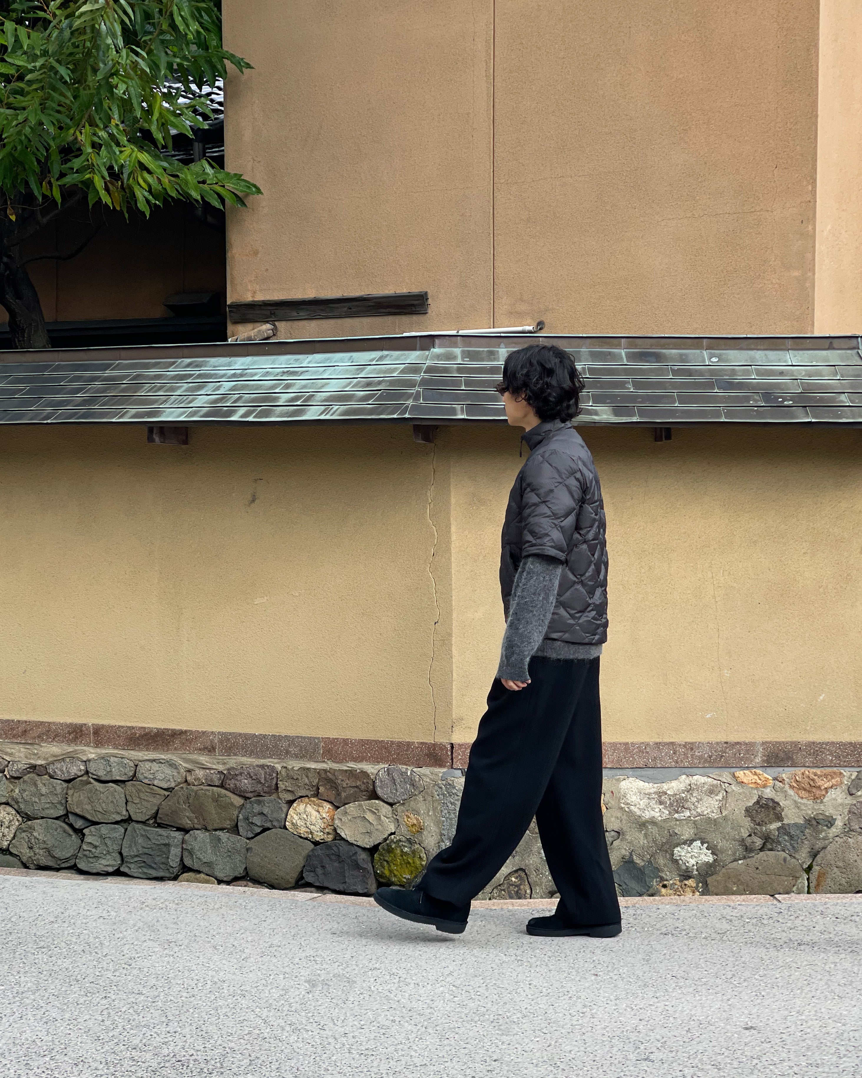 AMOMENTO】WOOL MARTIN PANTS - BLACK