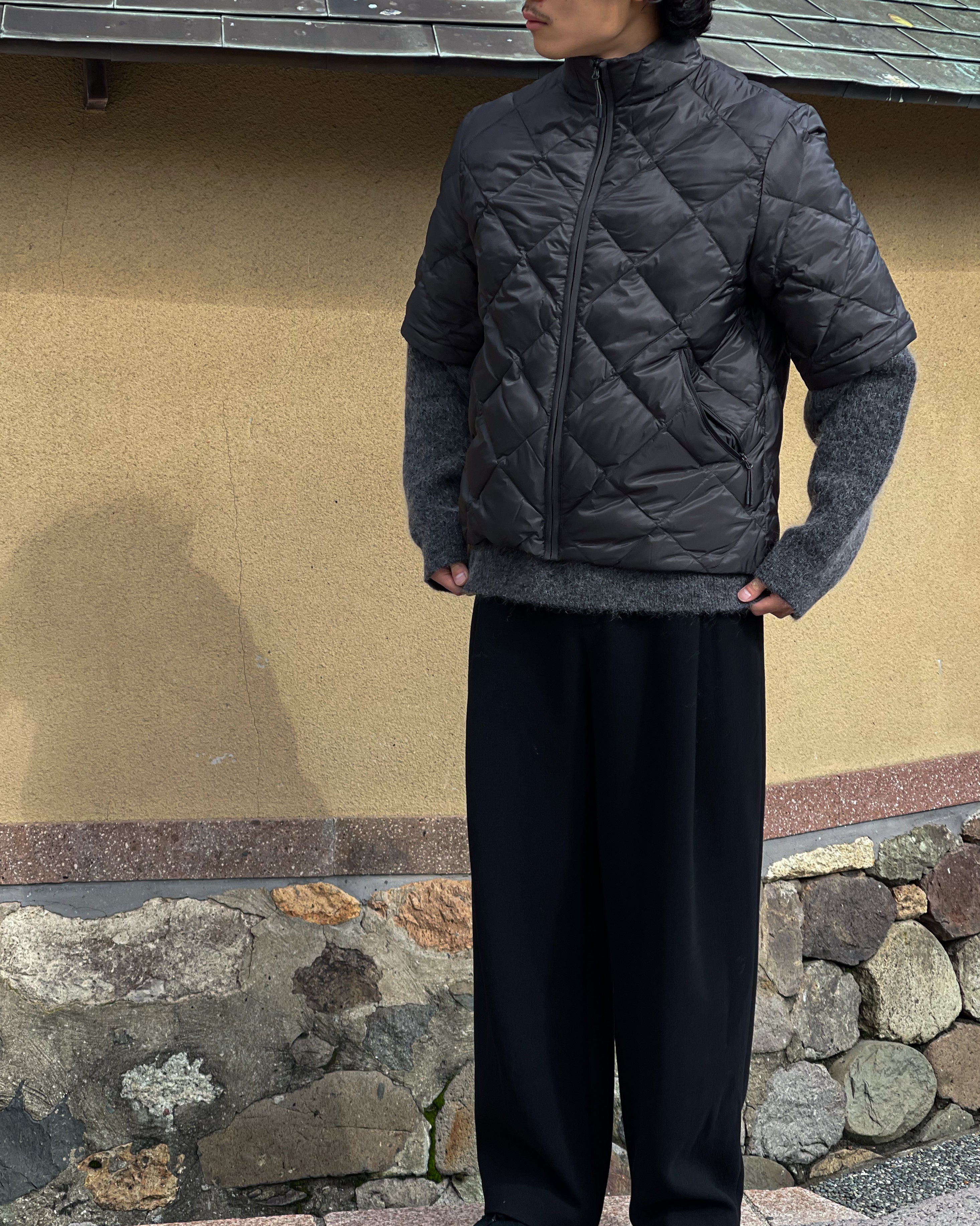 AMOMENTO】WOOL MARTIN PANTS - BLACK
