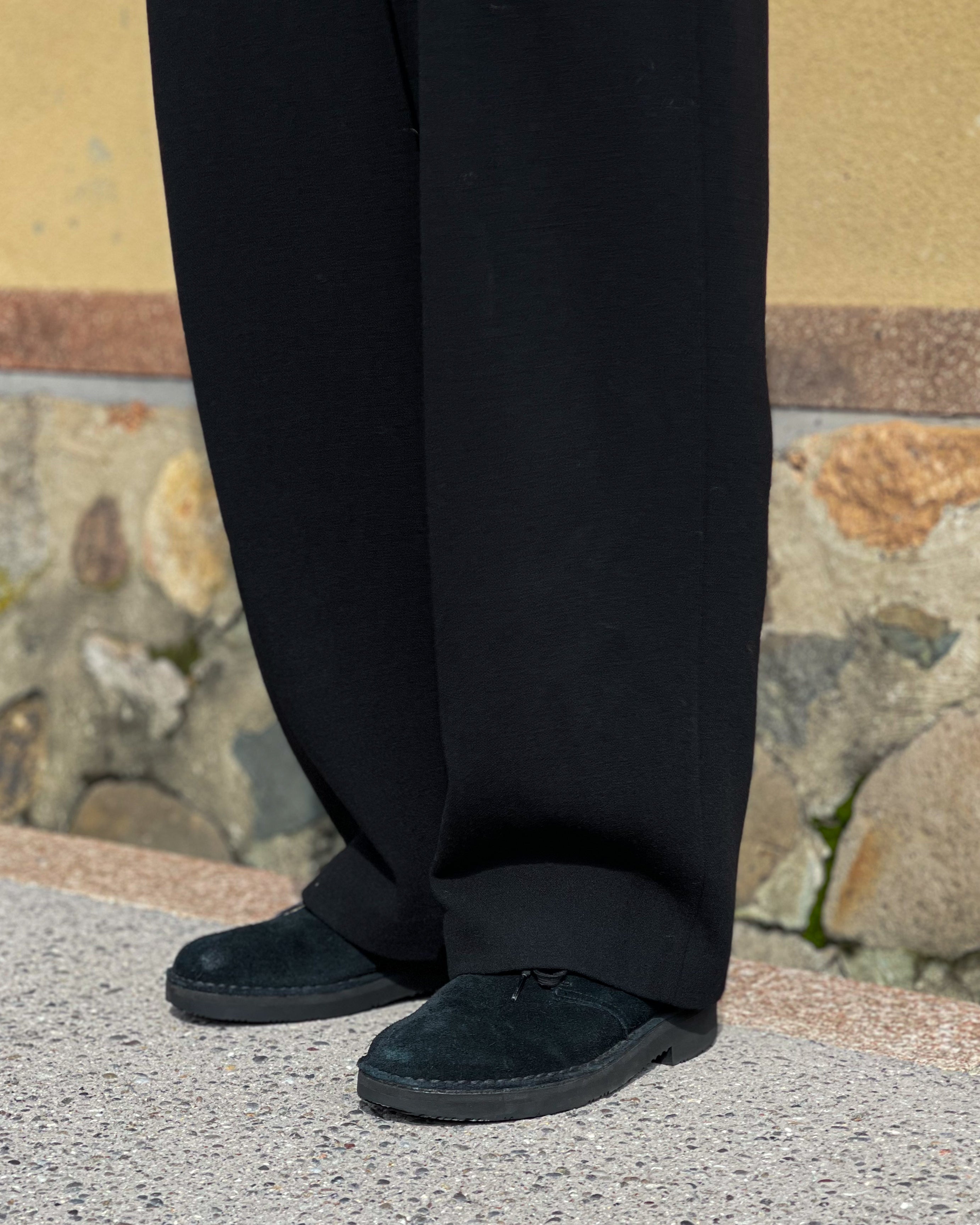 AMOMENTO】WOOL MARTIN PANTS - BLACK