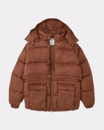 Load image into Gallery viewer, [SOFTHYPHEN] LAYER FRONT PUFFER JACKET - BROWN
