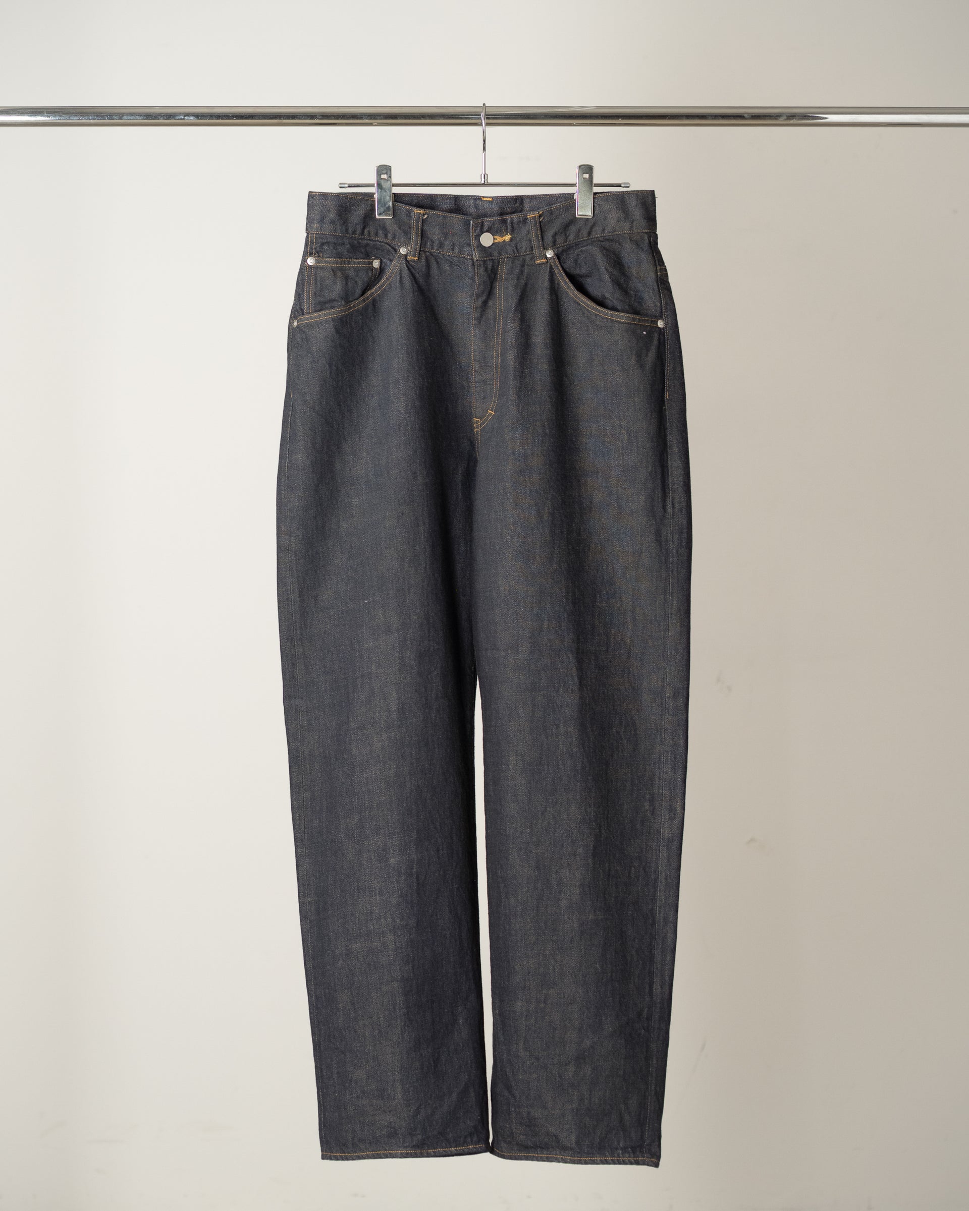【ANCELLM】#02 SELVEDGE TAPERED 5P DENIM PANTS OW - INDIGO