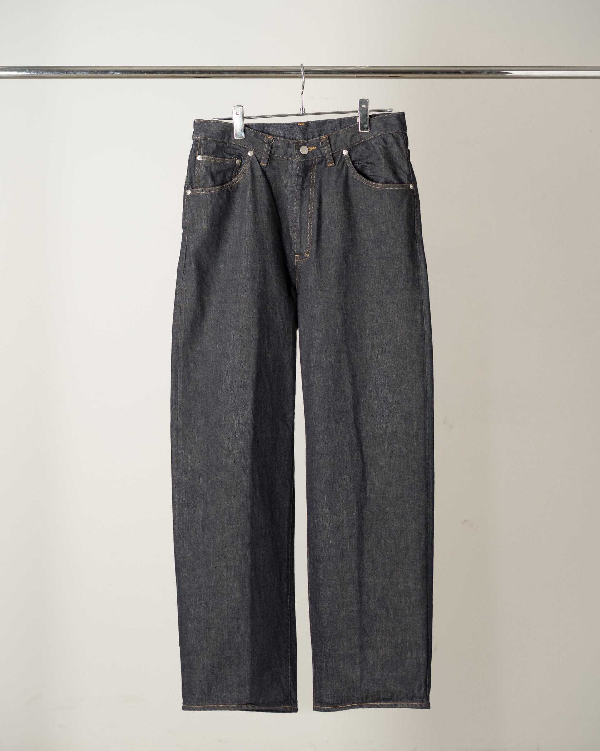 【ANCELLM】#08 SELVEDGE MIDDLE STRAIGHT 5P DENIM PANTS OW - INDIGO