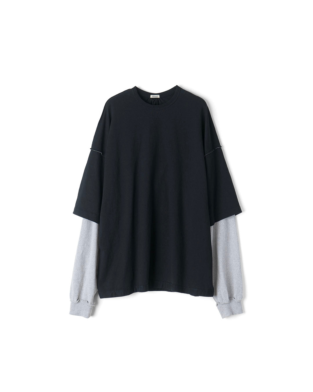 [REFOMED] REVERSIBLE L/S TEE - BLACK×T.GRAY