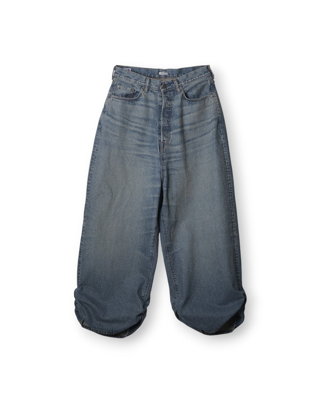 【REFOMED】FRESH MAN DENIM WIDE PANTS by EDWIN “USED” - LIGHT INDIGO