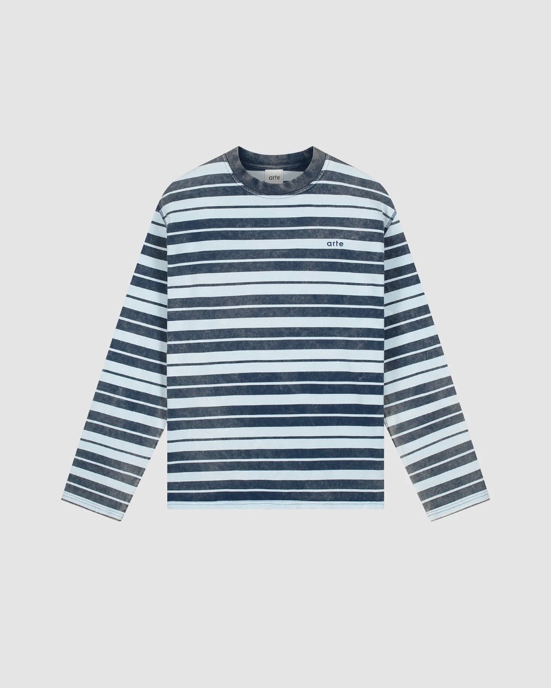 【ARTE ANTWERP】SUNFADE STRIPED LONGSLEEVE - BLUE
