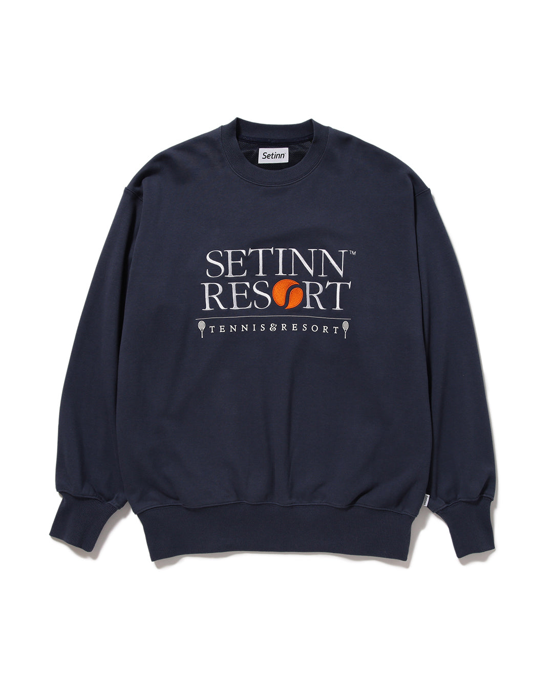 【SETINN】STN RESORT CREW SWEAT - FADE NAVY