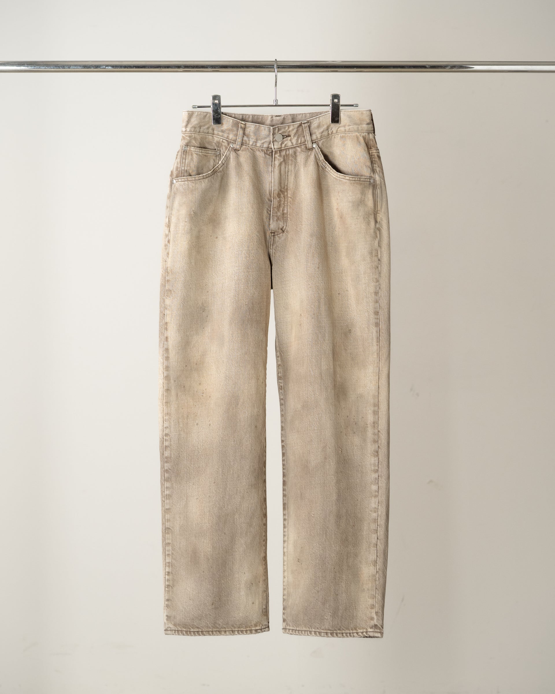 [ANCELLM] #02 TAPERED 5P DENIM PANTS - BROWN
